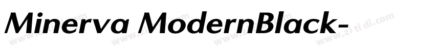 Minerva ModernBlack字体转换